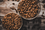coffee beans in glasses