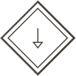 Fleche vers le bas blanc